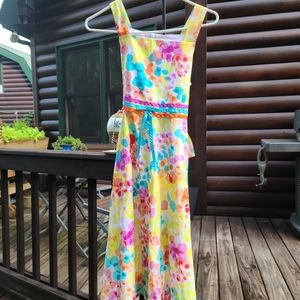 Bonnie Jean big girls bright color sun dress size 16